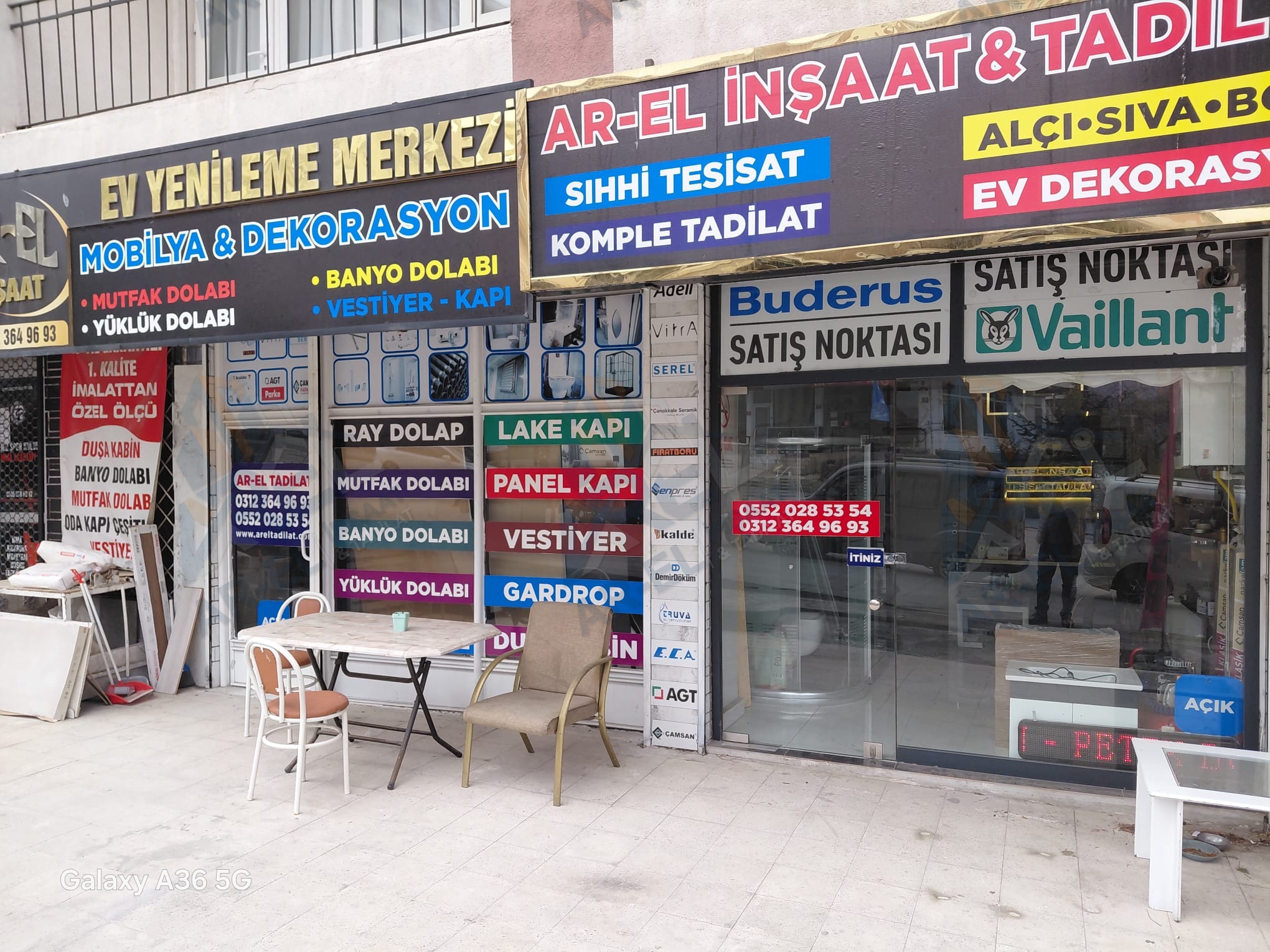 AR-EL İnşaat & Tadilat dükkân tabelası, Ankara